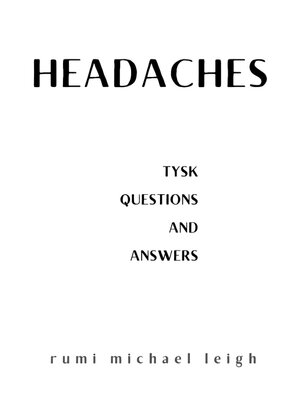 cover image of Headaches